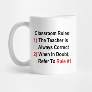 Classroom Rules Mug